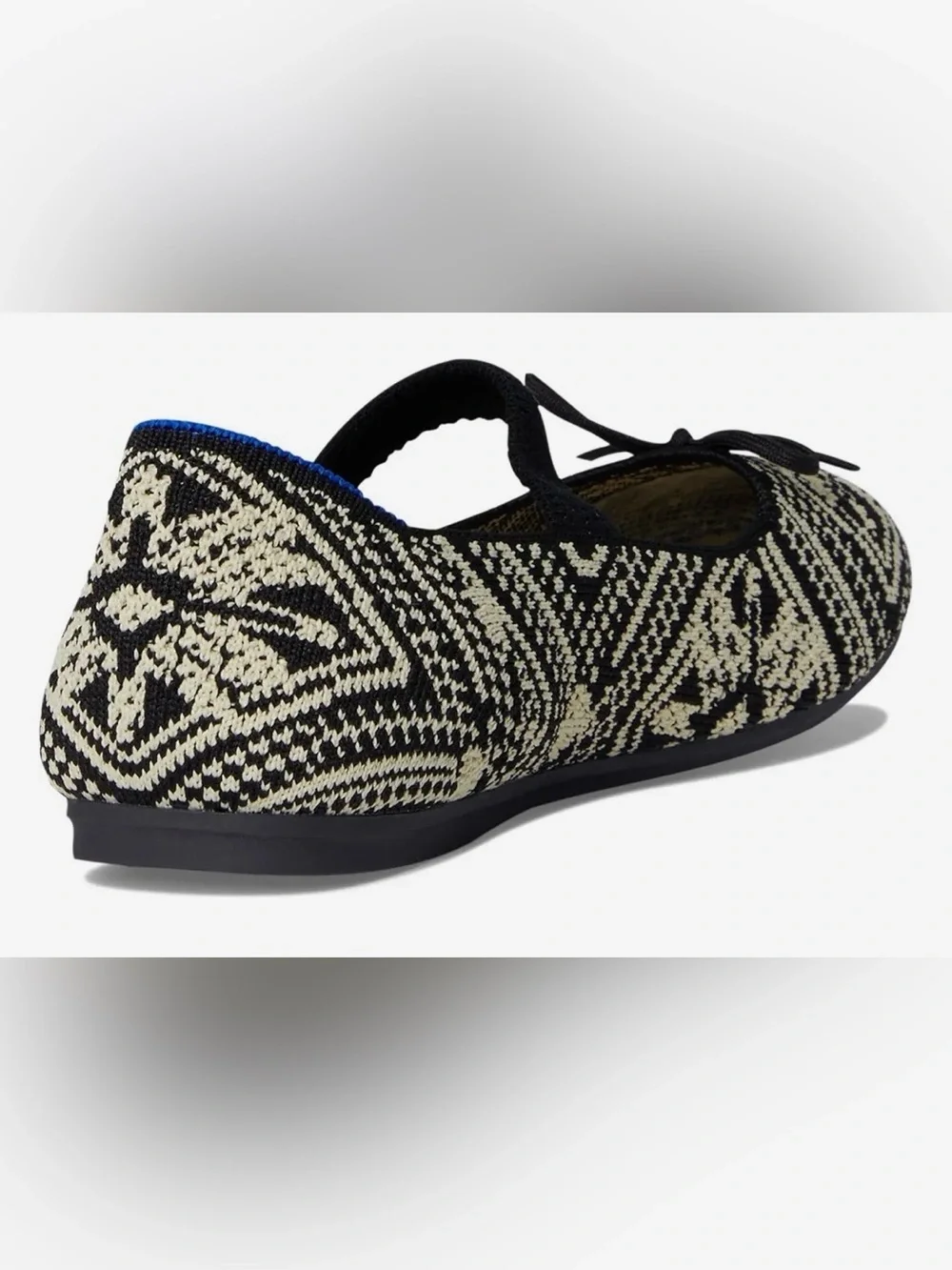 Rothy's Kids Black mosaic  Bow Mary Jane (Toddler/